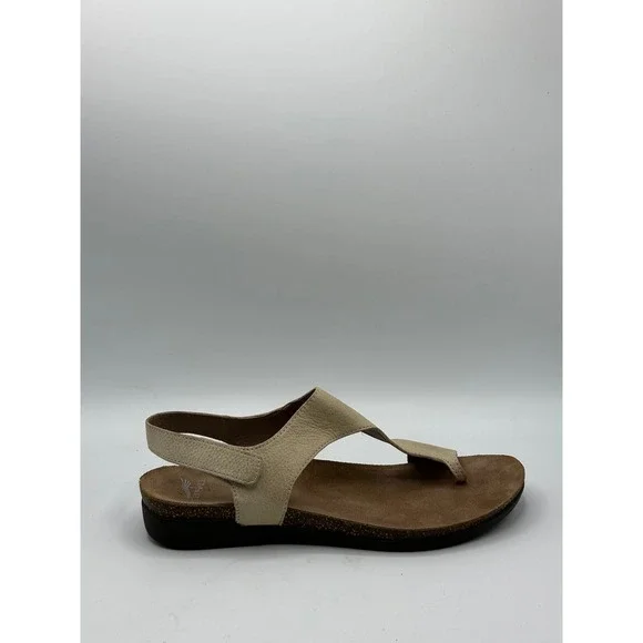 Dansko Women Size 41 US 10 Leather Comfort Orthotic Cork Footbed Sandals Beige - Picture 12 of 15